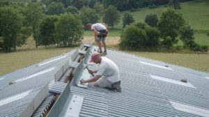AMC Charpente Loire bâtiment agricole installation toit